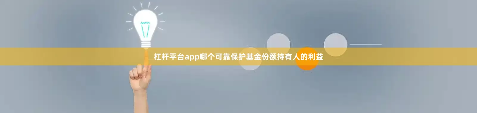 杠杆平台app哪个可靠保护基金份额持有人的利益